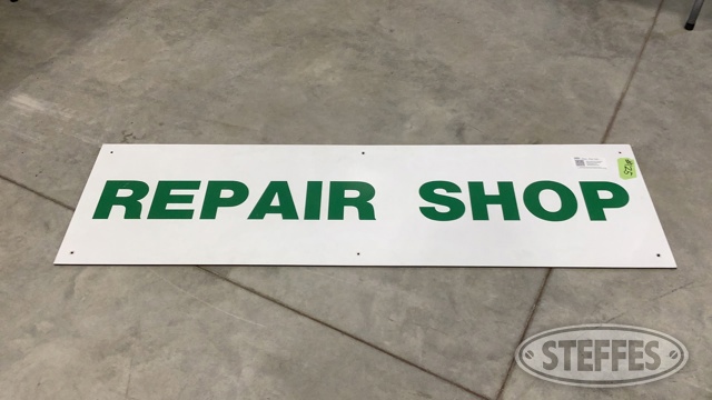 "Repair Shop" Store Sign